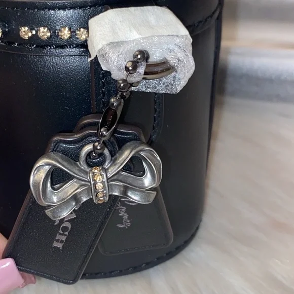 Coach Crystal Selena Gomez Trial Bag/Keychain “NOT PERFECT ALWAYS ME” 2pc Set - Picture 3 of 11